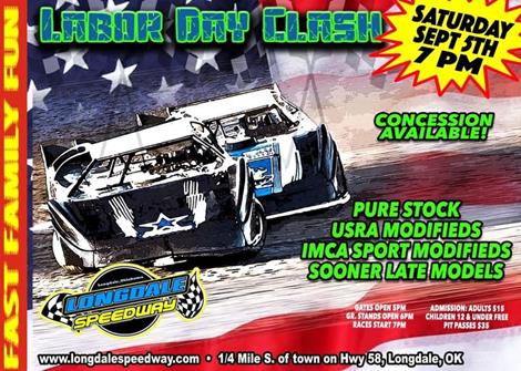 Labor Day Duel Set for Saturday, September 5 at Longdale Speedway