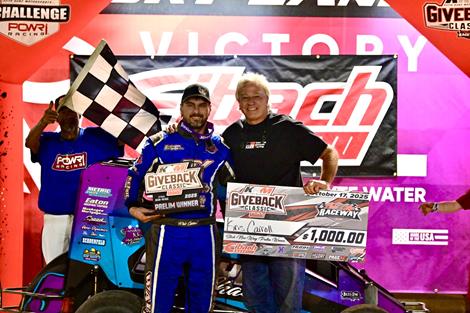 Kris Carroll Notches POWRi Stock Non-Wing Micro KKM Giveback Classic Night Two Win