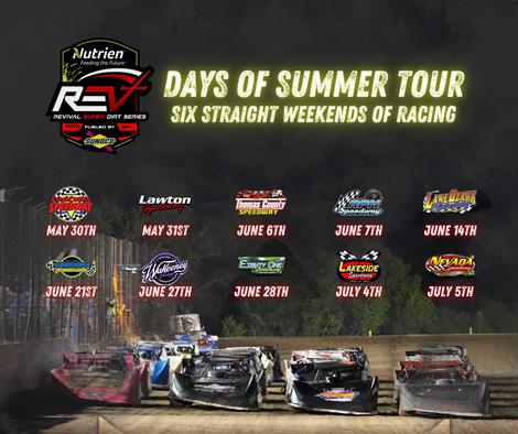 REVIVAL SUPER DIRT SERIES SEASON ABOUT TO HEAT UP WITH DAYS OF SUMMER TOUR