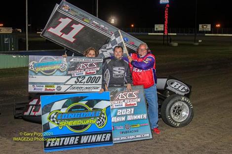 Roger Crockett Prevails With ASCS Sooner Region At Longdale Speedway