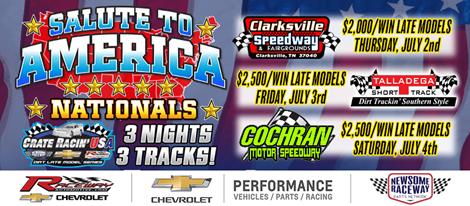 3-Race Salute to America Nationals Up Next for CRUSA Late Models