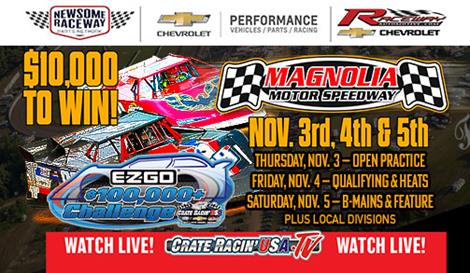 Magnolia First of Three Remaining Events for Crate Racin’ USA