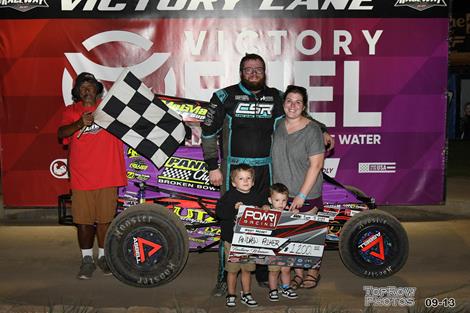 Andrew Felker Finds Familiar Victory Lane with POWRi West Midgets at Port City