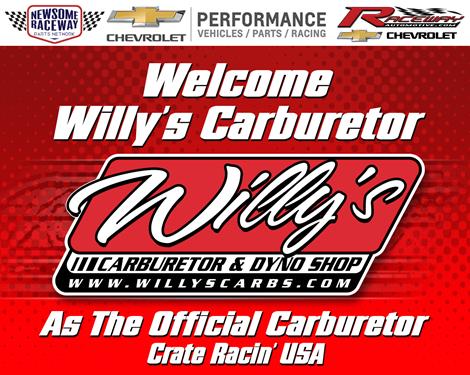 Willy's Carburetor Named Official Carburetor of Crate Racin' USA