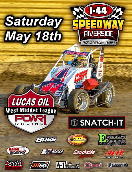 SATURDAY STOP AT I-44 RIVERSIDE SPEEDWAY SLATED FOR POWRi WEST MIDGETS