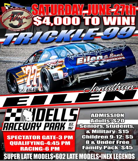Trickle 99 $4000 To Win Racing 6pm Saturday June 27