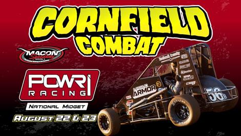 POWRi National Midget League Gears Up for ‘Cornfield Combat’ at Macon Speedway