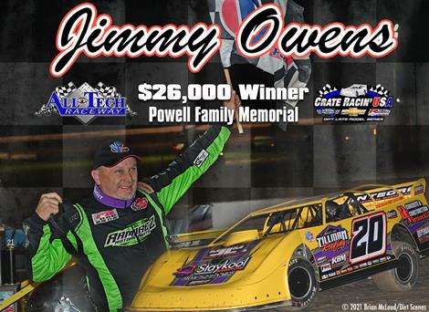 Owens Collects $26,000 in Powell Family Memorial