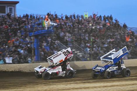 MAYHEM ON A MONDAY: Rico Abreu Stuns Justin Peck in Sensational Finish with High Limit at Kokomo Speedway