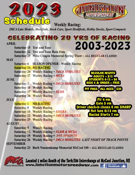 2023 Final Schedule is Out!!