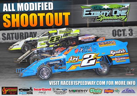IMPORTANT October 3 ALL MODIFIED SHOOTOUT Information