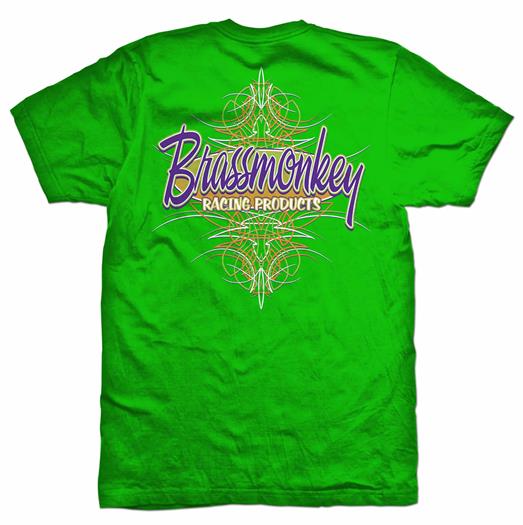 Brass Monkey Racing Products Green T-Shirt