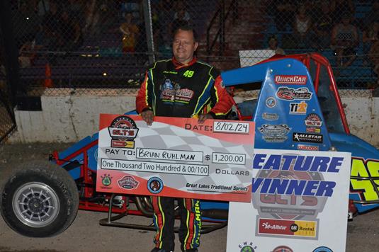 RUHLMAN WINS AT TRI CITY MOTOR SPEEDWAY