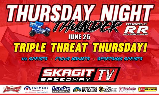 Sprint Cars and Midgets Invade Skagit Speedway This Thursday for Thursday Night Thunder Event Airing Online