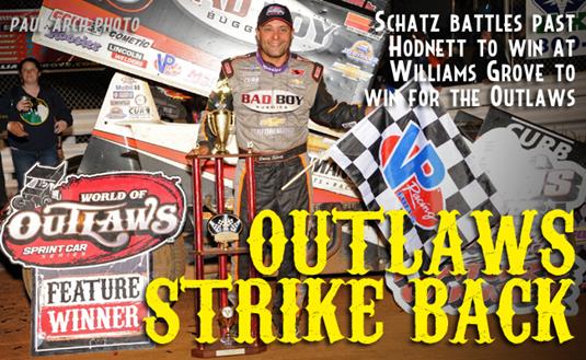 Outlaws Strike Back: Schatz Battles Hodnett for Williams Grove Win