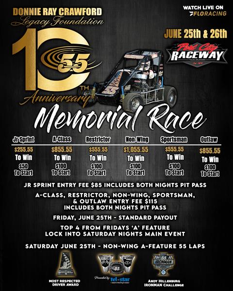 10th Annual Donnie Ray Crawford Memorial to Close out Month of June