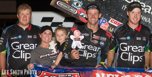 Pittman Captures World of Outlaws STP Sprint Car NAPA Outlaw Classic at New Egypt