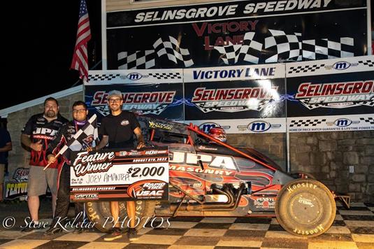 Amantea Rebounds During Wild Week to Record First Career Non-Wing Sprint Car Win