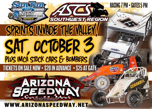Arizona Speedway Hosting ASCS Double Header This Saturday