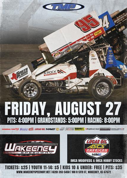 Lucas Oil American Sprint Car Series Headed To WaKeeney Speedway This Friday