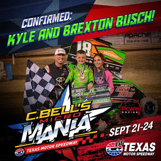 Kyle & Brexton Busch Confirmed For C. Bell’s Micro Mania