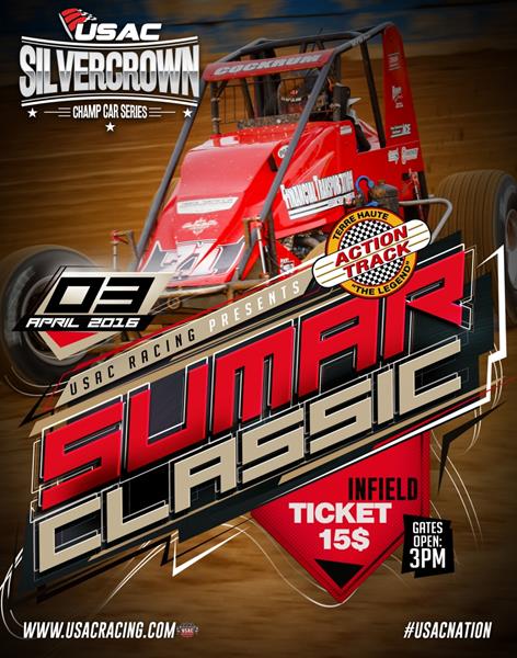 Swanson Begins Quest for USAC History Sunday in Terre Haute's Sumar Classic Silver Crown Opener