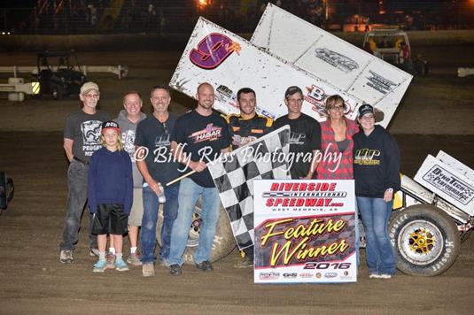 Hagar Has Luck on His Side During Win at Riverside International Speedway