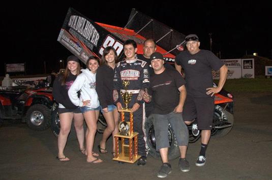 UPS AND DOWNS FOR LARSON ON PACIFIC NORTHWEST SPEEDWEEK