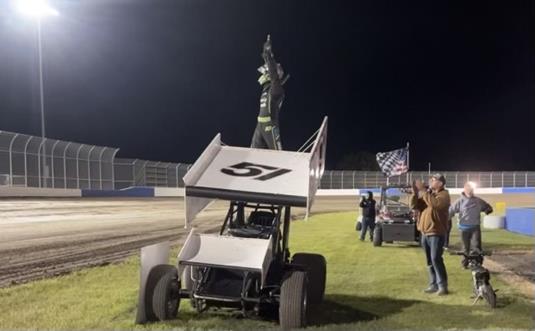 Jeremy Campbell Overcomes Late Restarts to Claim Longdale Feature Win