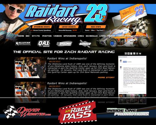 Driver Websites Produces Custom Website for Raidart Racing