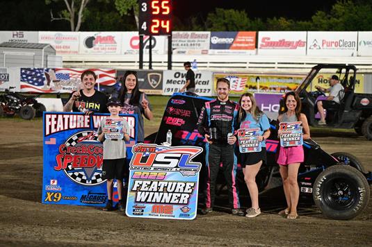 Conn outsmarts competition on way to USL victory at Creek County Speedway