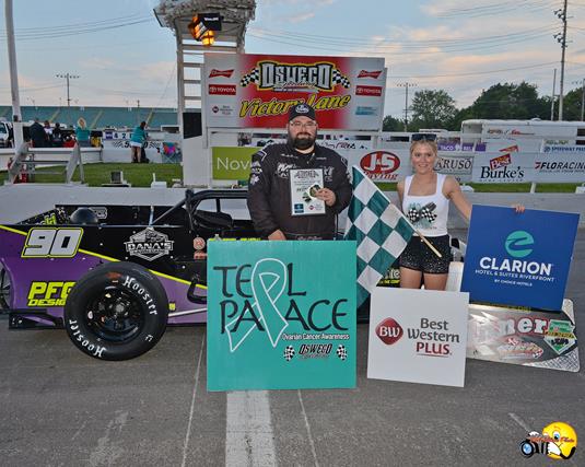 Greg O'Connor Grabs Emotional Victory in Pathfinder Bank SBS Regular Season Finale at Oswego Speedway