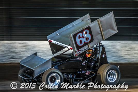 Johnson Wins First Career World of Outlaws Heat Race at Calistoga Speedway