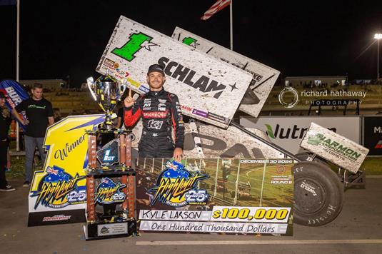 GLOBAL ICON: Kyle Larson's First-Ever Australian Win is $100,000 High Limit International Title over McFadden