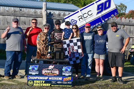 Tanner Locks Up First Sprint Cars of New England Championship at Unity
