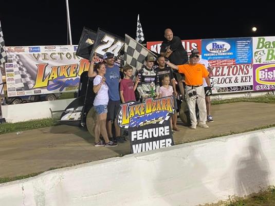 Williamson Scores First Career Sprint Car Victory at Lake Ozark Speedway