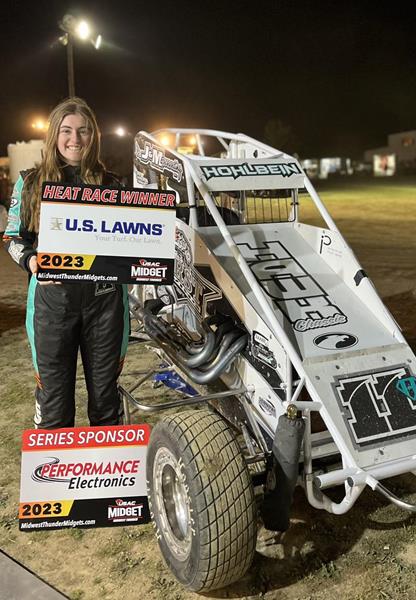 Abby Hohlbein Seventh With USAC Thunder Midgets At Montpelier Motor Speedway