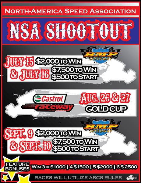 NSA Shootout Providing Big Purse, Bonuses and Points Fund