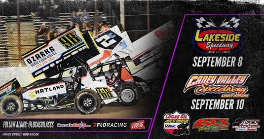 Lakeside And Caney Valley Speedway Next For Lucas Oil American Sprint Car Series