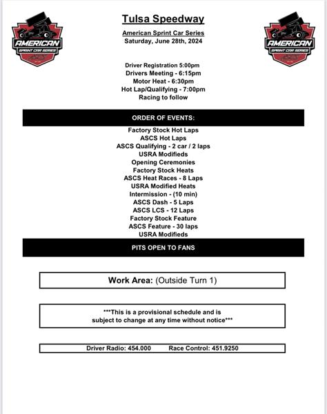 Schedule of events for 3rd Annual Dirt Down in T-Town THIS WEEKEND!!