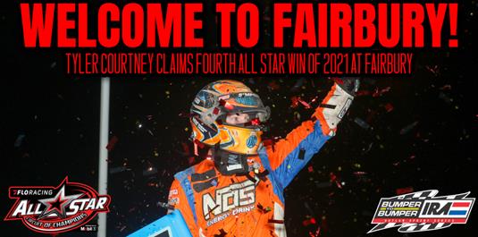 Tyler Courtney survives a frenzy at Fairbury for fourth All Star win of 2021