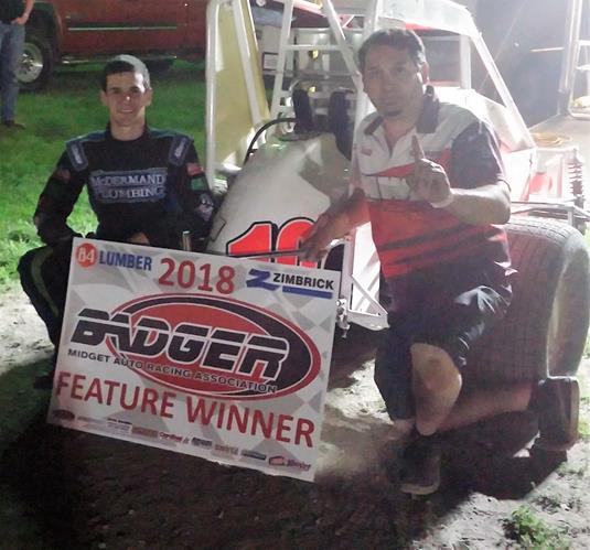 "Chase McDermond wins Sycamore Midget thriller"  “Four cars under a blanket at finish”