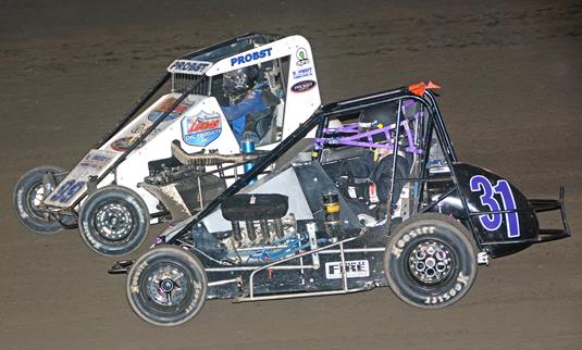 “Midget doubleheader at Sycamore & Angell Park"   "72nd season Opening Night @ Angell Park Speedway-Sunday"