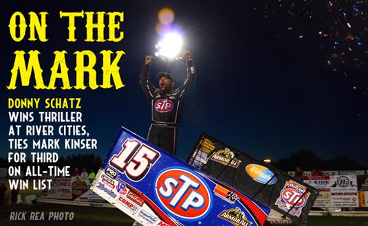 Donny Schatz Leads Final Two Laps, Wins World of Outlaws STP Sprint Car Series Thriller at River Cities Speedway