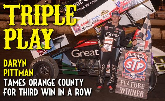 Pittman Wins at Orange County for Third Straight Victory