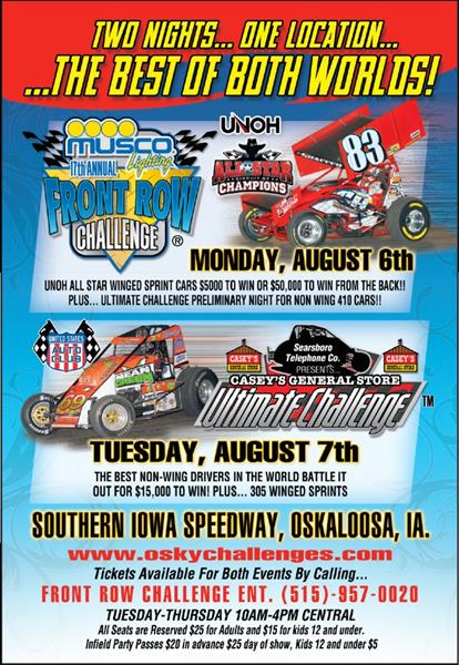 OSKY INFO HUB: Front Row & Ultimate Challenges, Aug. 6-7!