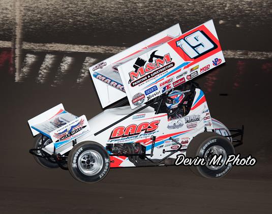 Brent Marks prepares for two nights at Stockton Dirt Track