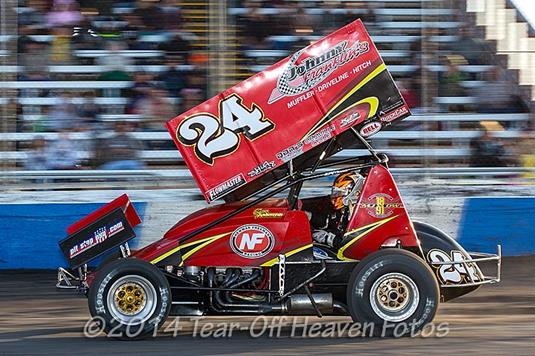 Johnson Charges to First Podium of Season at Petaluma Speedway