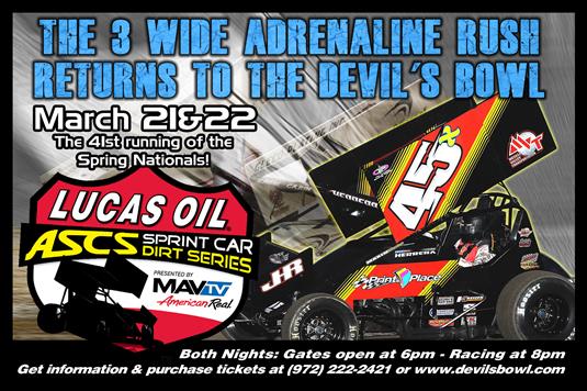 Lucas Oil ASCS readying for Devil's Bowl Spring Nationals