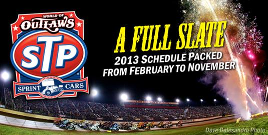 World of Outlaws STP Sprint Car Series Unveils Huge 2013 Schedule